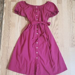 Fuschia maternity dress